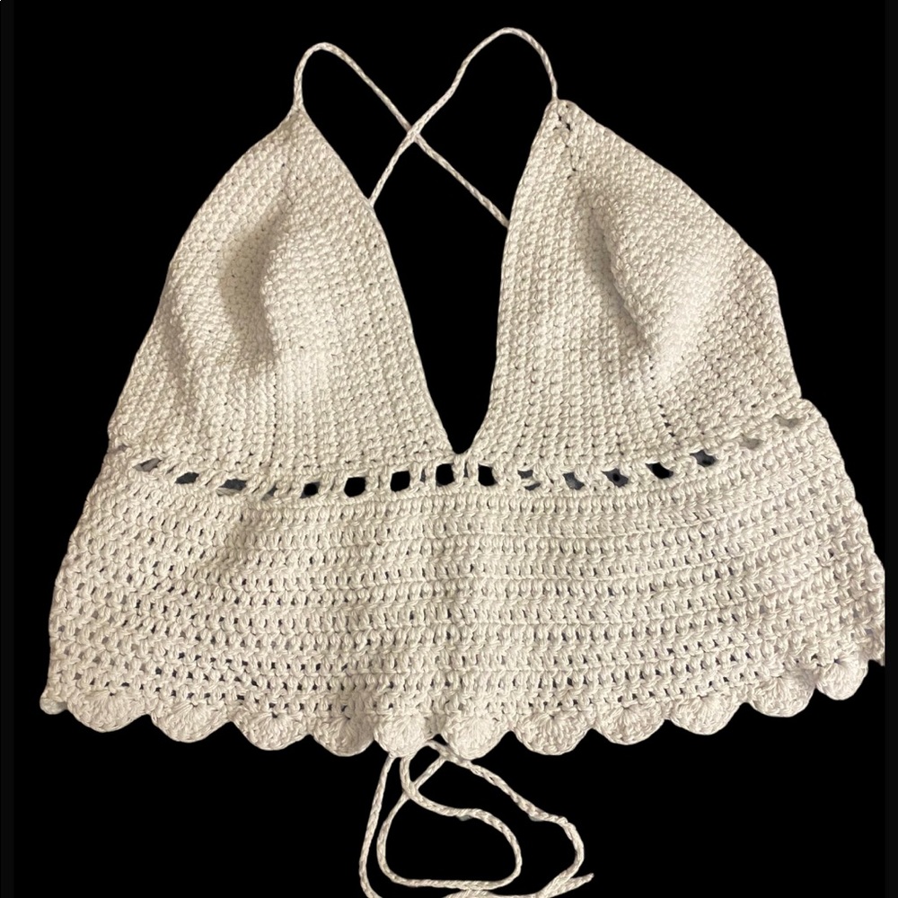 String crochet top. 95% Cotton